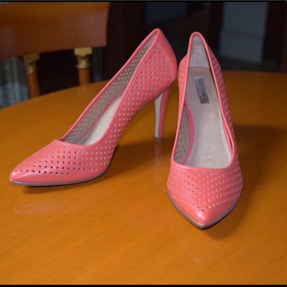 Coral Halogen Heels
